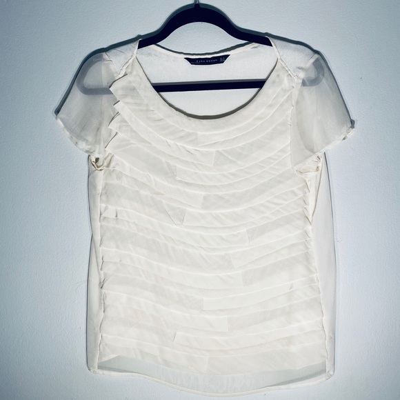 Zara Tops - ZARA WOMAN**Med Cream Blouse